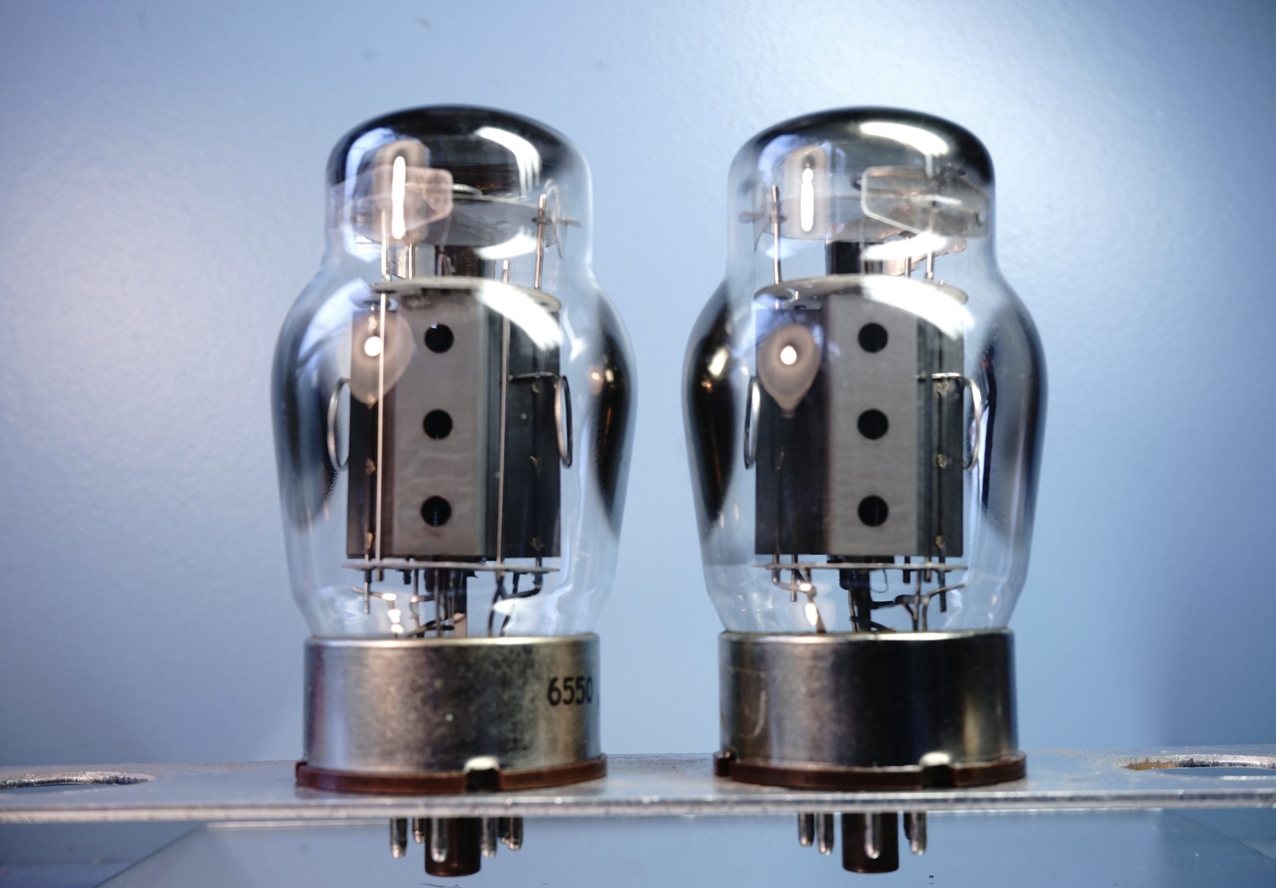 Tung-Sol 6550 pair in Box (labels RCA & Leslie) V18 V67 - Afbeelding 2