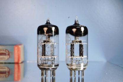 ECC801S Pair Telefunken triple mica, double getters, 1957 Nice! (V87 / 88) - Image 4