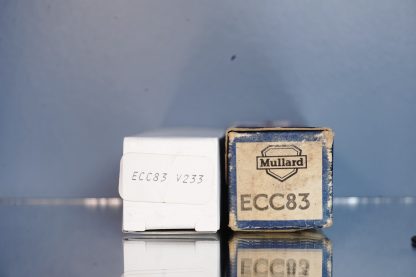 ECC83 Mullard mC1 pair, square getter, (1956) Rare V230 233 - Image 5