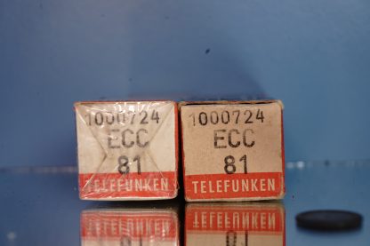 ECC81 pair Telefunken, rounded plates, same date code , NIB (V111 / 112) - Image 8