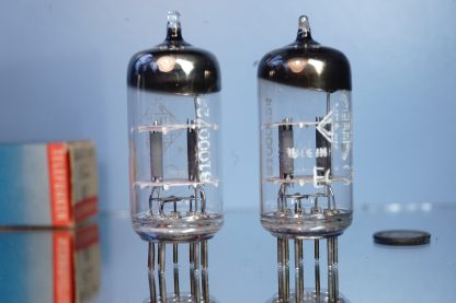 ECC81 pair Telefunken, rounded plates, same date code , NIB (V111 / 112) - Image 3