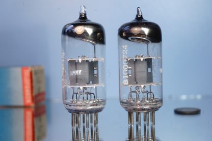 ECC81 pair Telefunken, rounded plates, same date code , NIB (V111 / 112) - Image 2