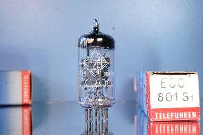 ECC801S Telefunken, triple mica, copper grid posts, NIB! (V154)