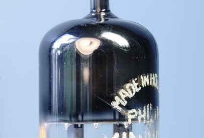 ECC81 Valvo, Philips label, bended square getter, 1956, copper grid posts (V16) - Afbeelding 6