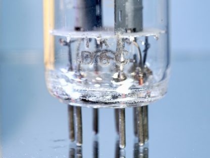 ECC81 Valvo, Philips label, bended square getter, 1956, copper grid posts (V16) - Afbeelding 4