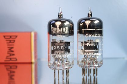 12AT7WA/12AT7  Brimar,  black plates, copper grid posts   (V2/13) - Afbeelding 2