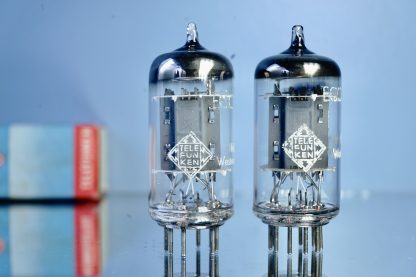 ECC83 pair Telefunken, looks & tests NOS, <> Early: same date 1960   (V216 /  302)