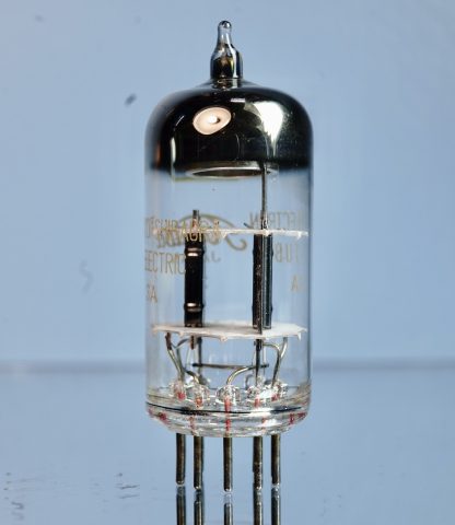 12AT7 Toshiba, copper grid posts, black plates NOS (V133) - Afbeelding 2