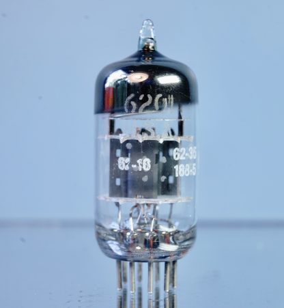 12AT7WA / 6201 (ECC801S) General Electric, Triple micas, 1962, copper grid posts, green tip (V50) - Afbeelding 7