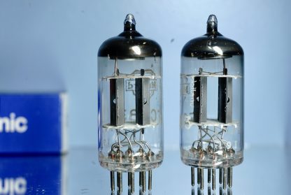 ECC83 pair Mullard, white label, copper grid posts  (V309 /  310) - Afbeelding 2