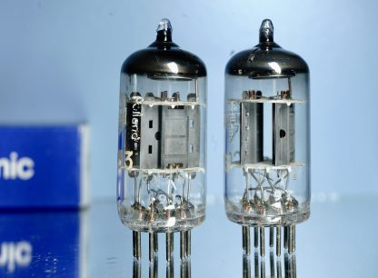 ECC83 pair Mullard, white label, copper grid posts  (V309 /  310) - Afbeelding 3