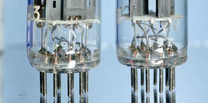 ECC83 pair Mullard, white label, copper grid posts  (V309 /  310) - Afbeelding 6