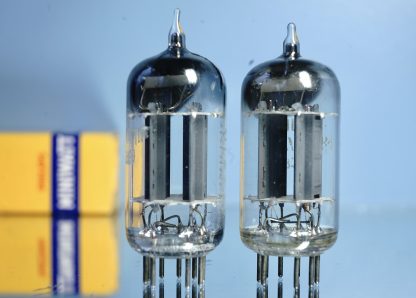 ECC83 Philips Miniwatt, 1954, D-foil 45°, long plates, NOS specs, Rare (V111 V113) - Afbeelding 4