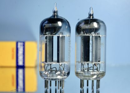 ECC83 Philips Miniwatt, 1954, D-foil 45°, long plates, NOS specs, Rare (V111 V113) - Afbeelding 4