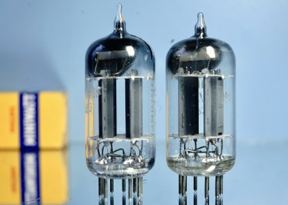 ECC83 Philips Miniwatt, 1954, D-foil 45°, long plates, NOS specs, Rare (V111 V113) - Afbeelding 3