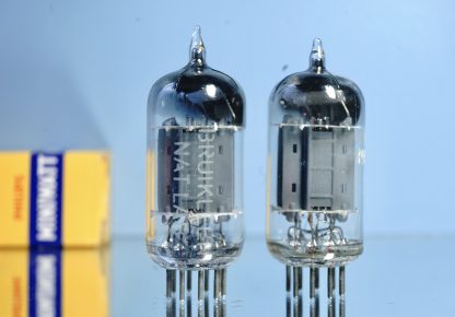 ECC83 Philips Miniwatt, 1954, D-foil 45°, long plates, NOS specs, Rare (V111 V113) - Afbeelding 5