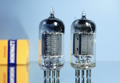ECC83 Philips Miniwatt, 1954, D-foil 45°, long plates, NOS specs, Rare (V111 V113) - Afbeelding 2