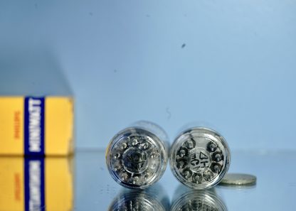ECC83 Philips Miniwatt, 1954, D-foil 45°, long plates, NOS specs, Rare (V111 V113) - Afbeelding 8