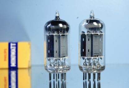 ECC83 Philips Miniwatt, 1954 , D-foil 45°, long plates, NOS specs (V112 V114) - Afbeelding 3