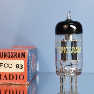 ECC83 Tungsram double post disk getter, welded plates, NIB V265