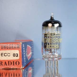 ECC83 Tungsram double post halo getter, copper grid posts NIB (V155)