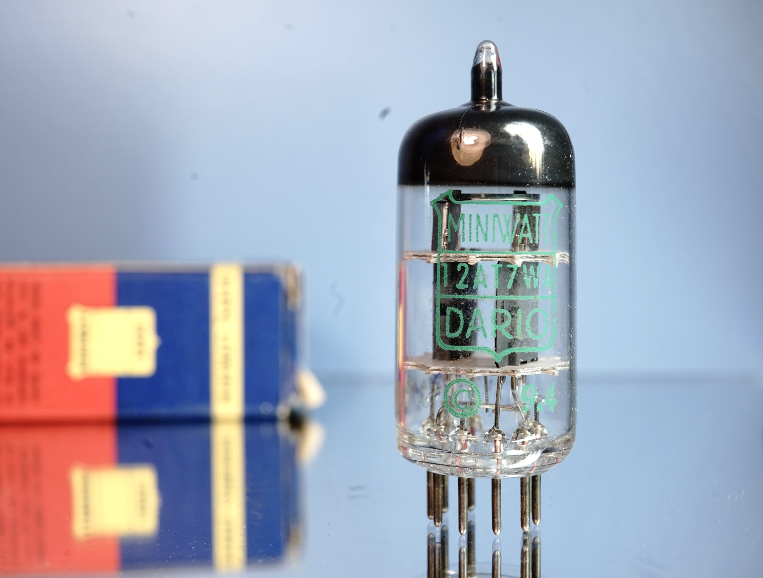 Dario 12AT7WA / ECC801S, Copper posts, Double Support O-Getter (V99)