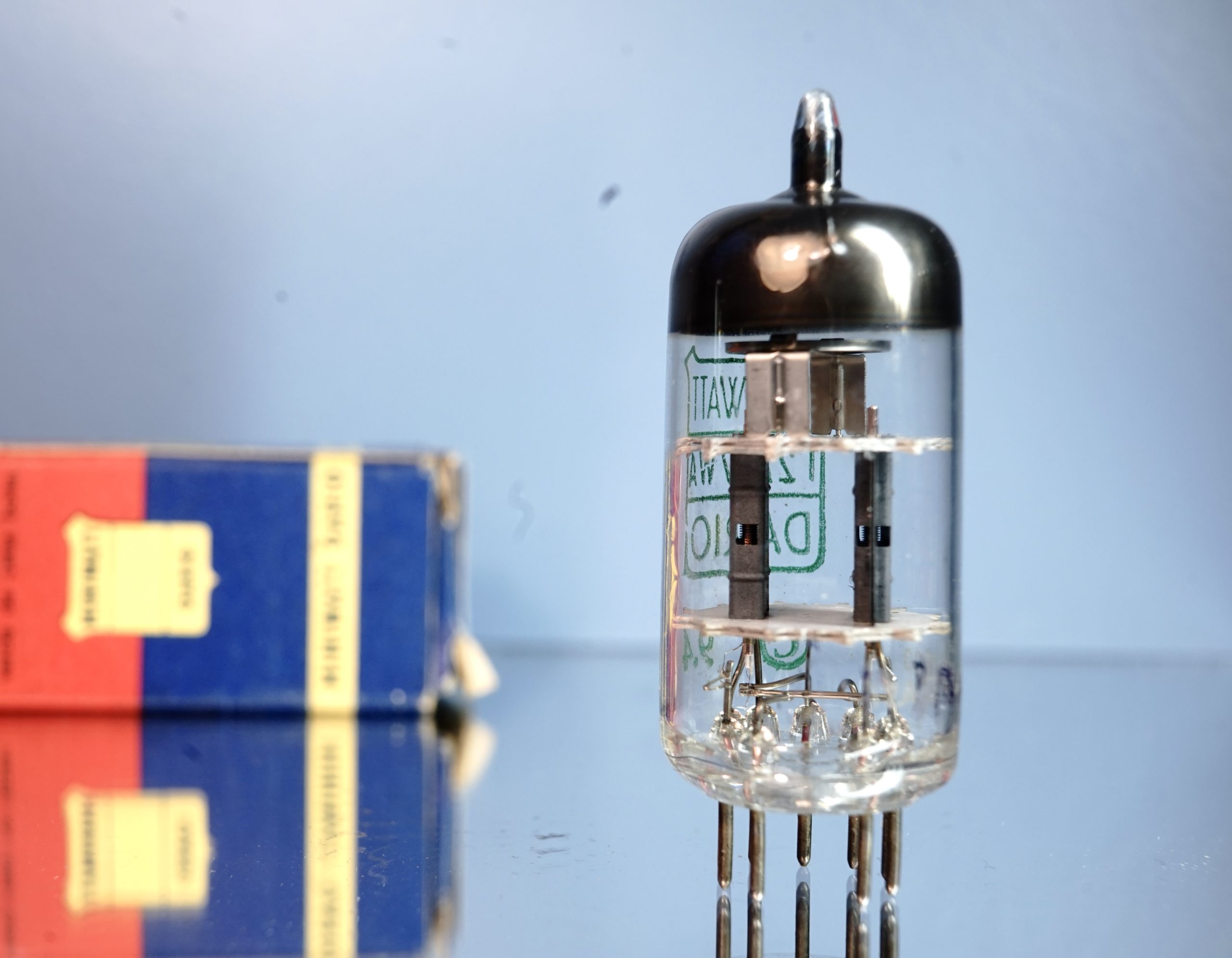 Dario 12AT7WA / ECC801S, Copper posts, Double Support O-Getter (V99) - Afbeelding 4