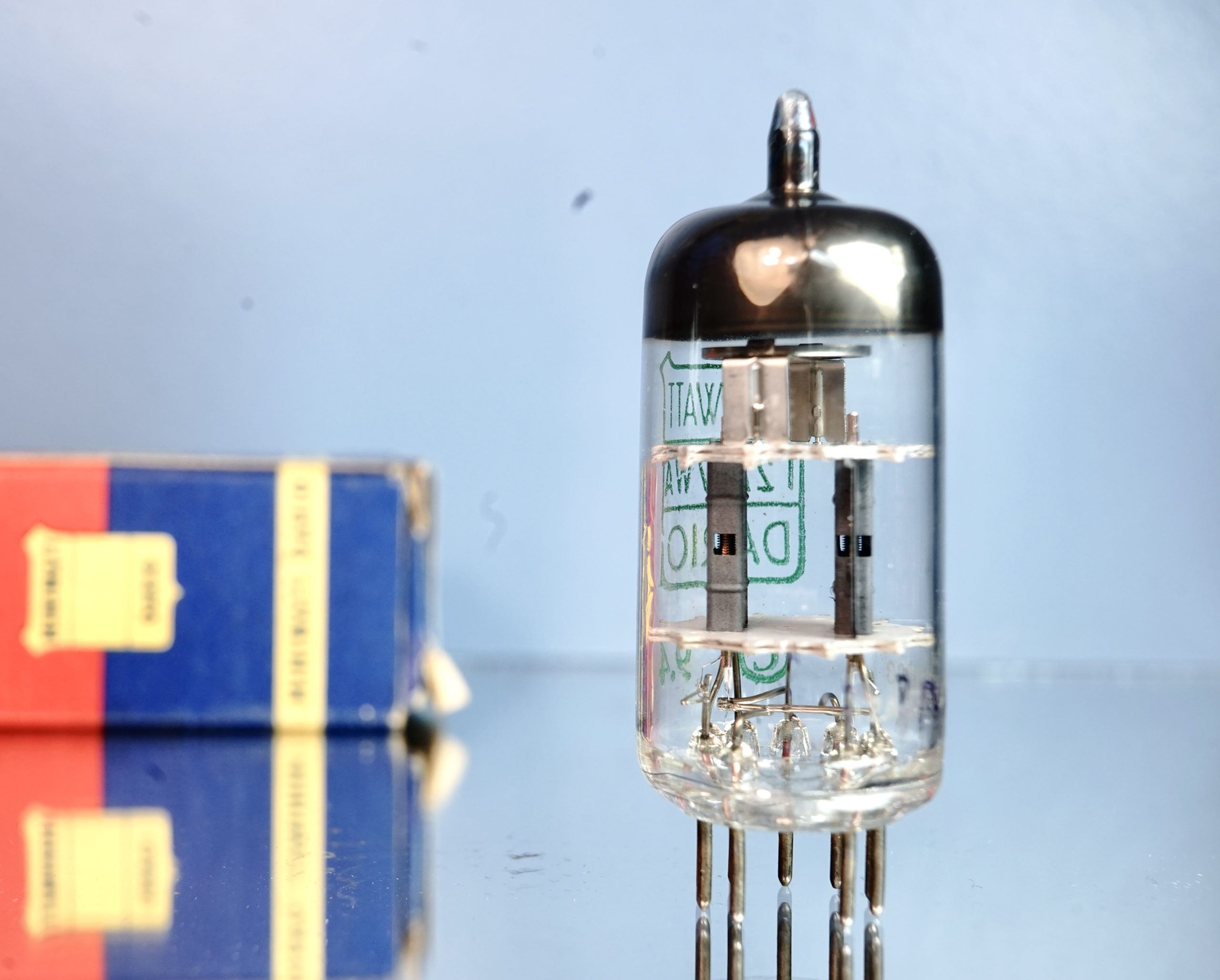 Dario 12AT7WA / ECC801S, Copper posts, Double Support O-Getter (V99) - Afbeelding 5