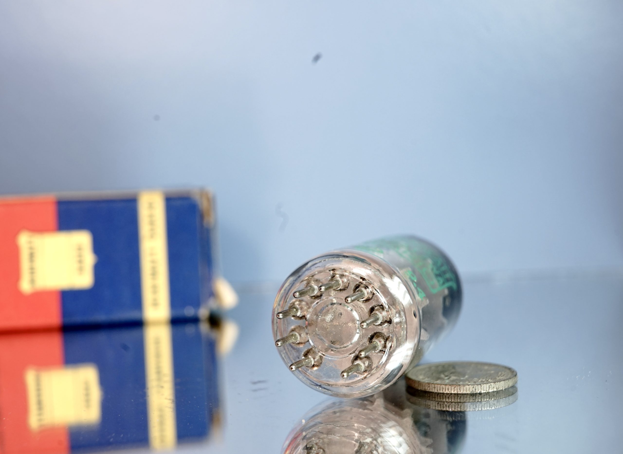 Dario 12AT7WA / ECC801S, Copper posts, Double Support O-Getter (V99) - Afbeelding 8