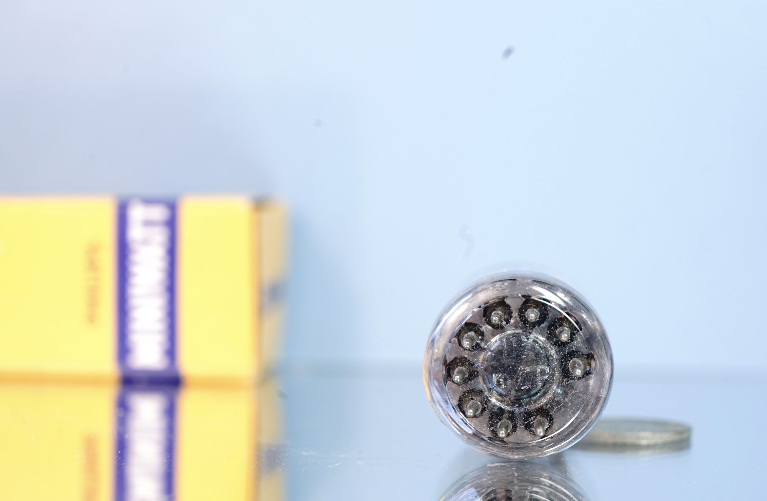 ECC83 Philips Miniwatt, 1955 , D-foil 45°, long plates, NOS specs (V181) - Afbeelding 5