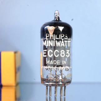 ECC83 Philips Miniwatt, long plates, 1959, Reference tube (V327)