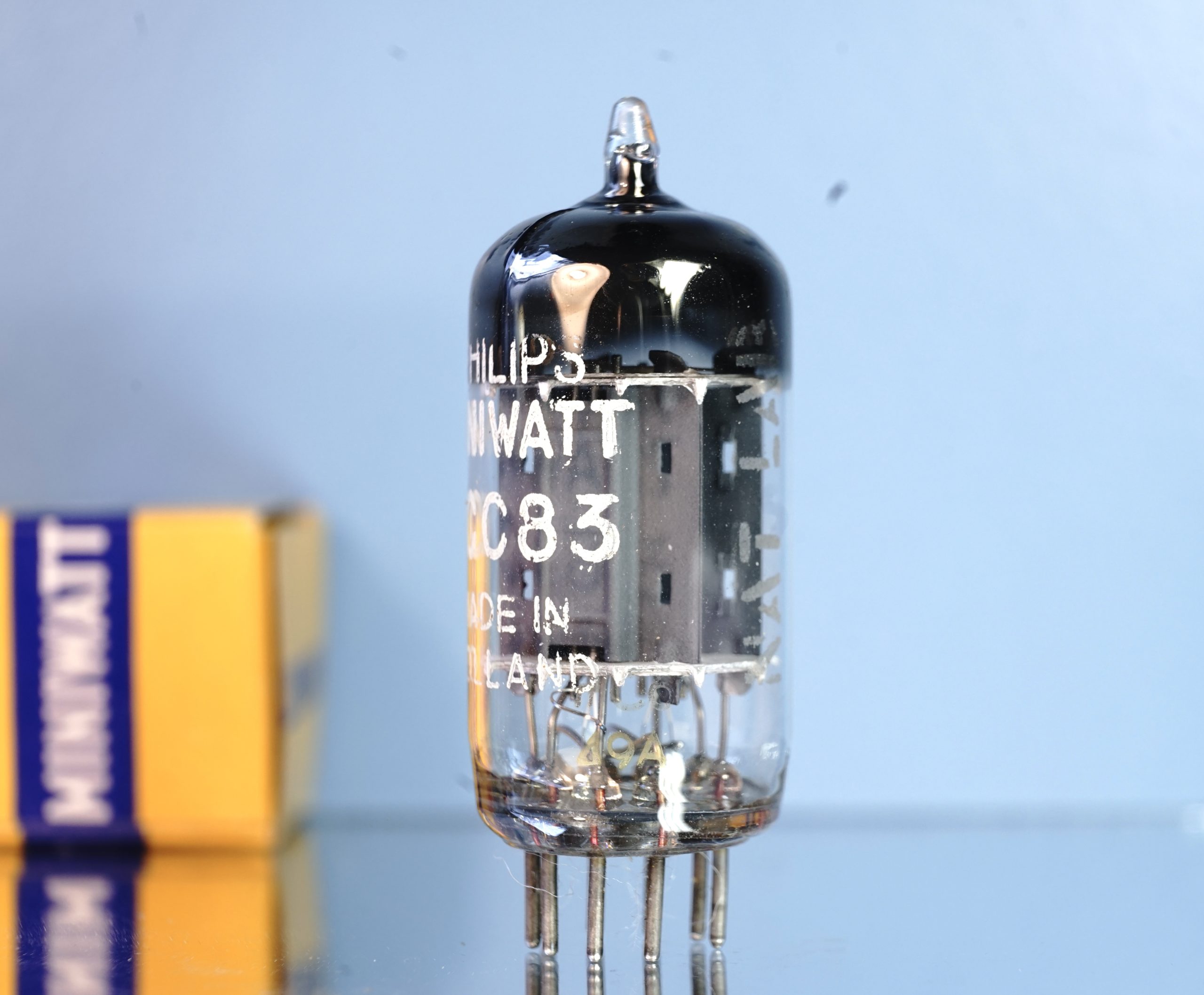ECC83 Philips Miniwatt, long plates, 1959, Reference tube (V327) - Afbeelding 2
