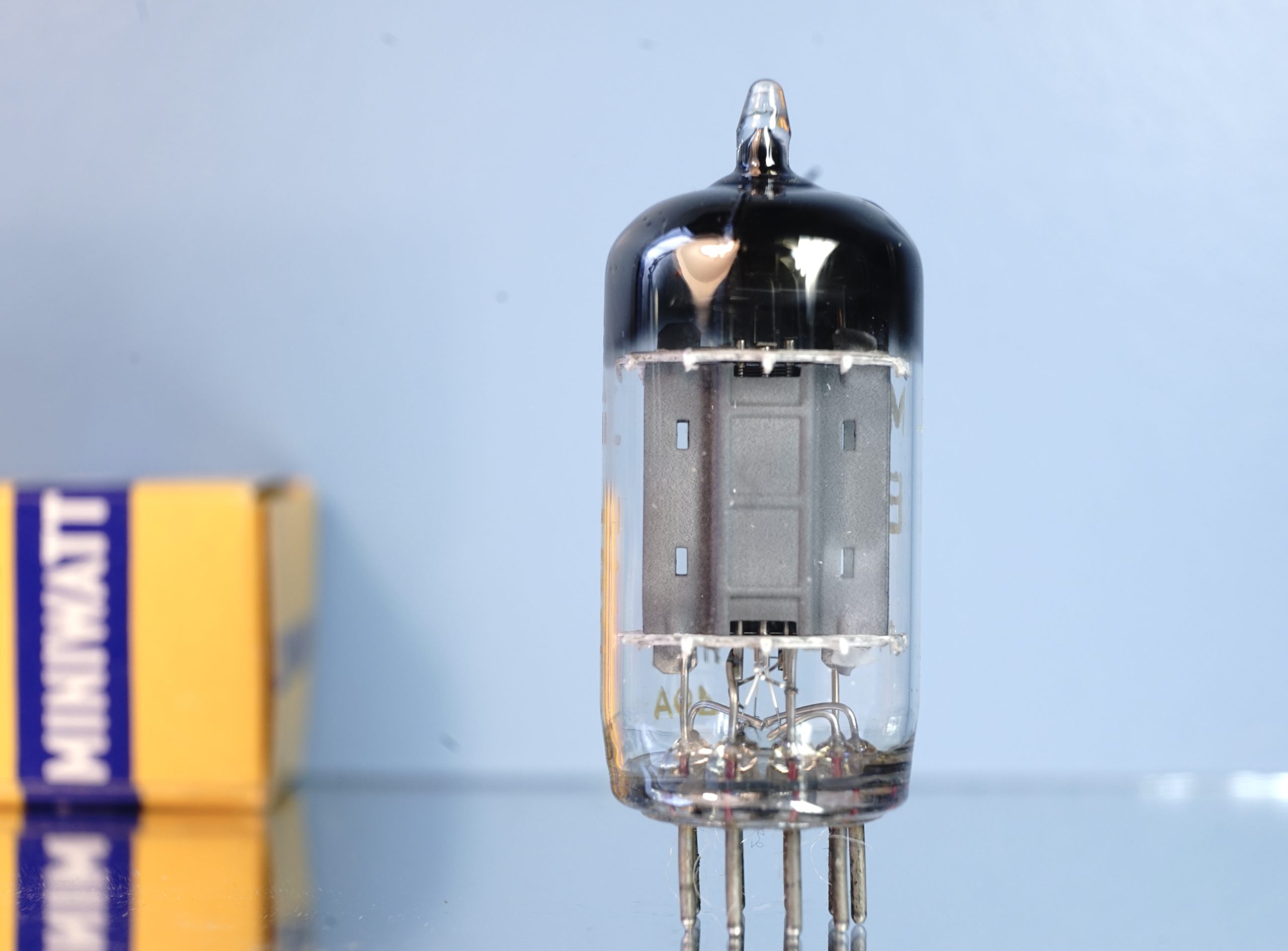 ECC83 Philips Miniwatt, long plates, 1959, Reference tube (V327) - Afbeelding 4