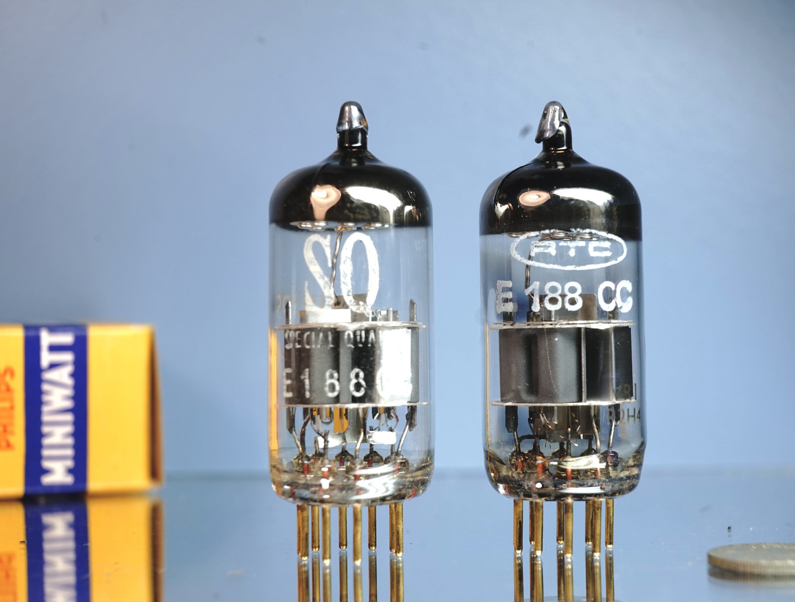 E188CC pair Mullard Mitcham, NOS, (V142/363)