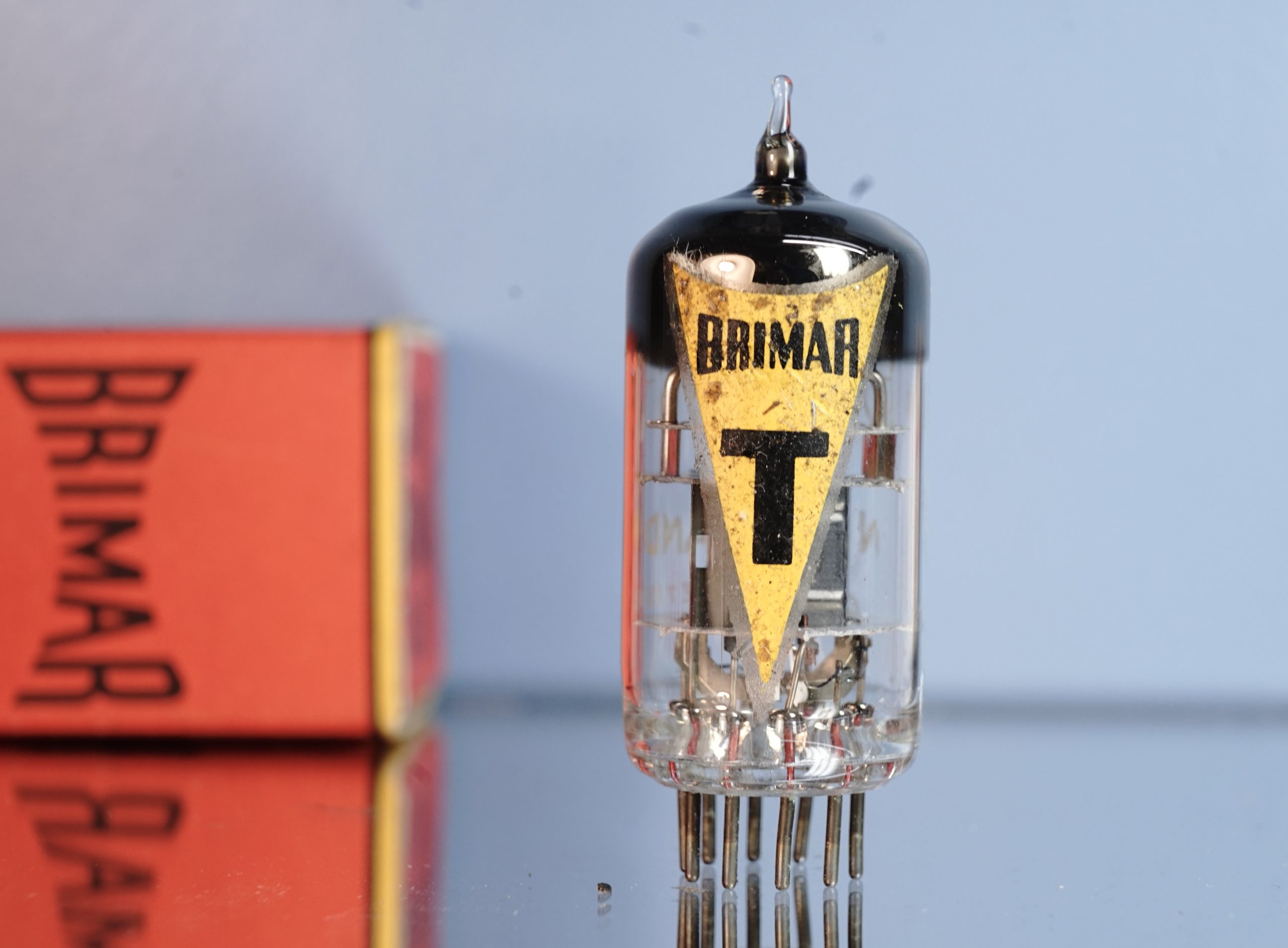 6060 Yellow T Brimar, Black plates (GEC A2900 equivalent) (V183)