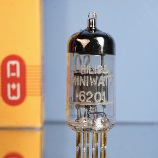 6201 SQ (ECC801S) Philips Miniwatt, NOS, gold pins, halo getter  (V60)
