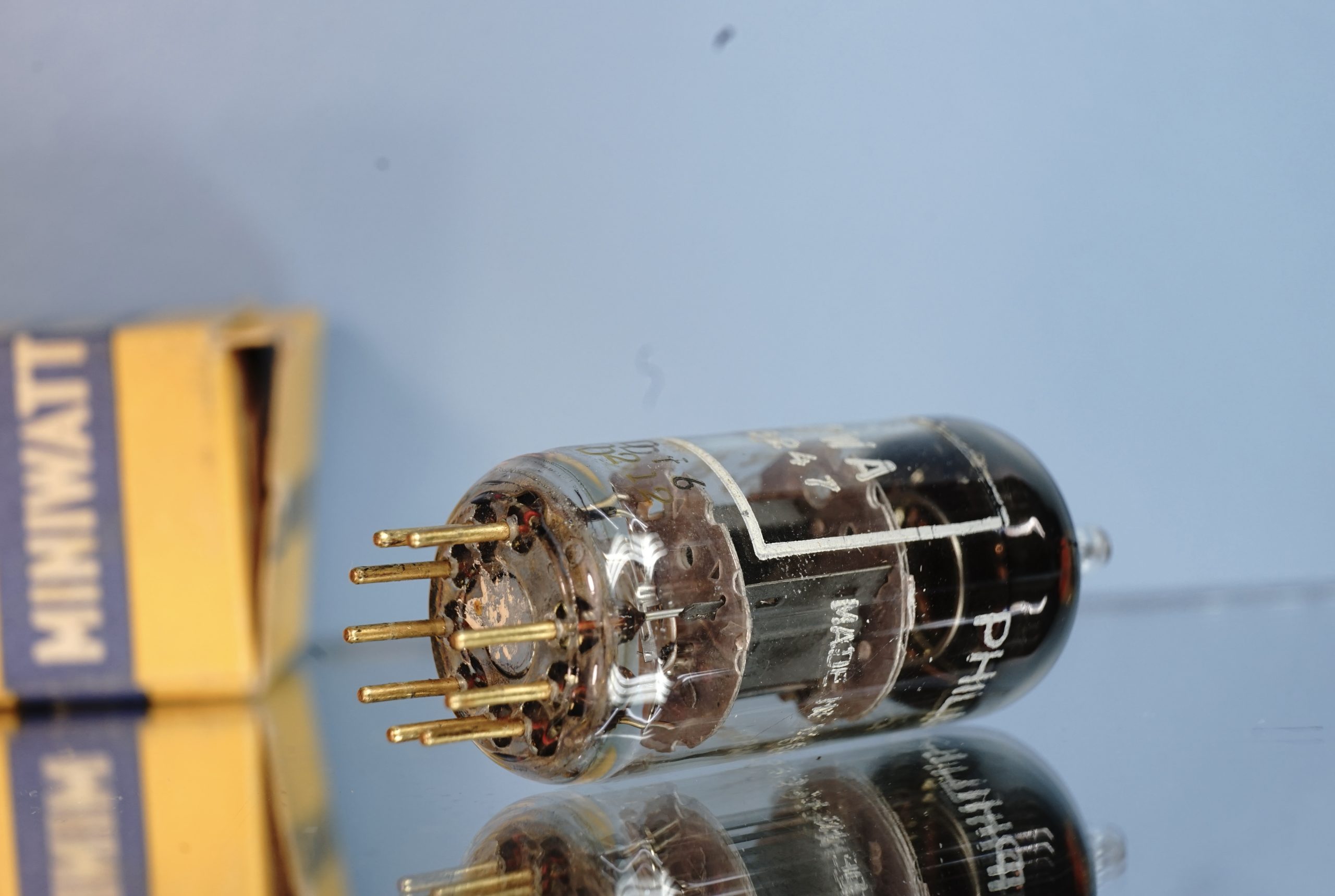 12AT7WA (Army selection) Philips, NOS, gold pins (V59) - Afbeelding 4