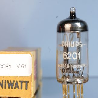 6201 SQ (ECC801S) Philips, NOS, gold pins, disk getter  (V61)