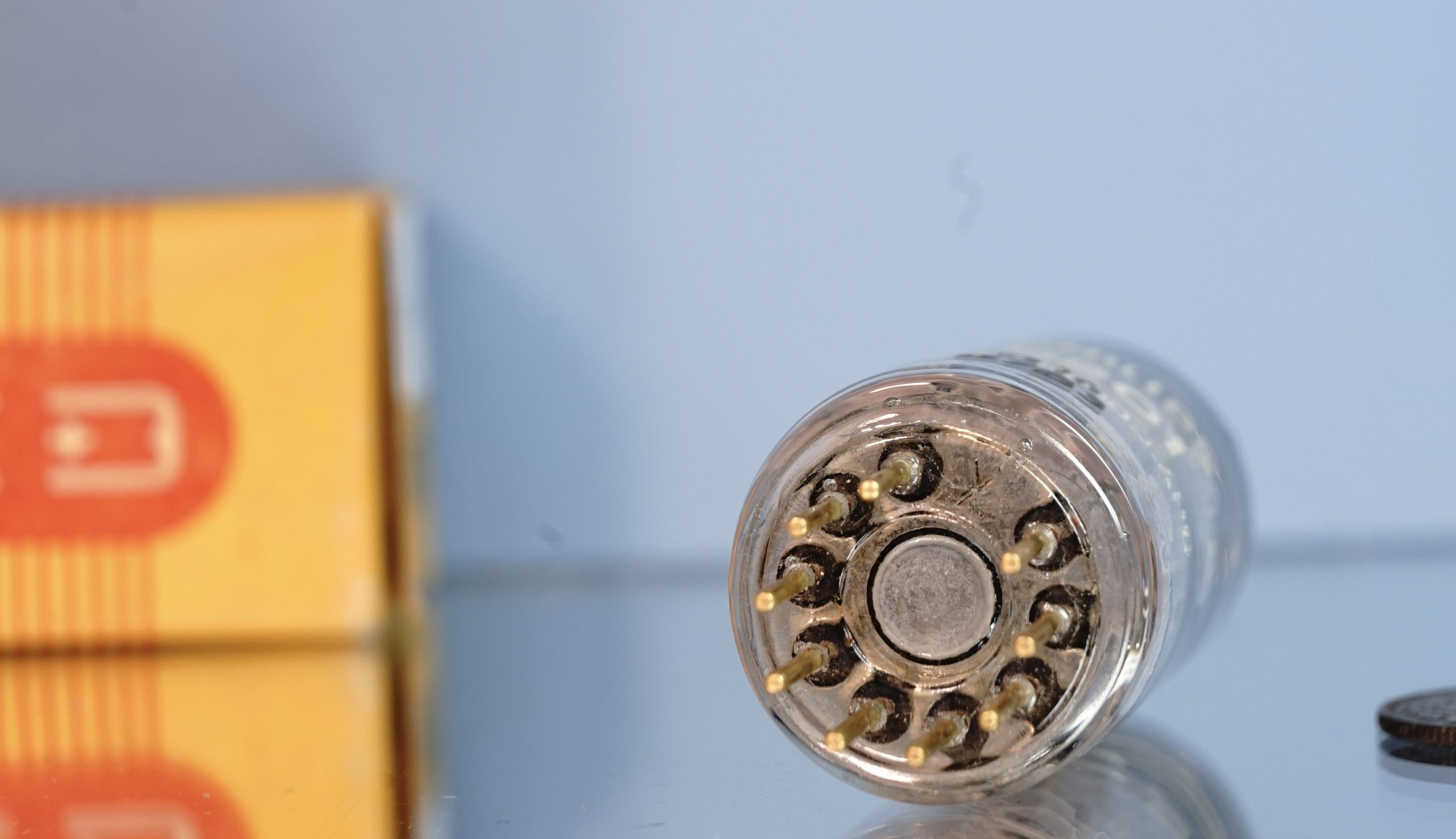 6201 SQ (ECC801S) Philips, NOS, gold pins, disk getter (V61) - Afbeelding 9