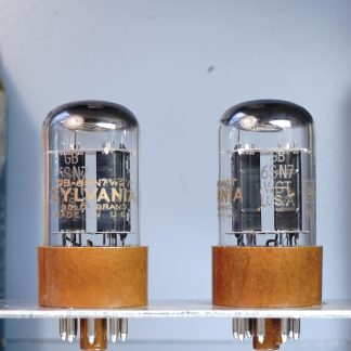 6SN7WGT Gold Brand Sylvania , NIB matched pair, same codes > Holy Grail V69 V70