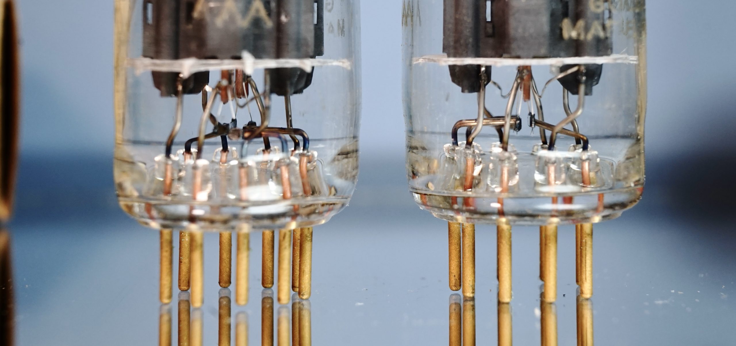 GB 5963 Sylvania GOLD BRAND pair NIB, gold grid, gold pins (ECC802S) (V254 / V255) - Afbeelding 7