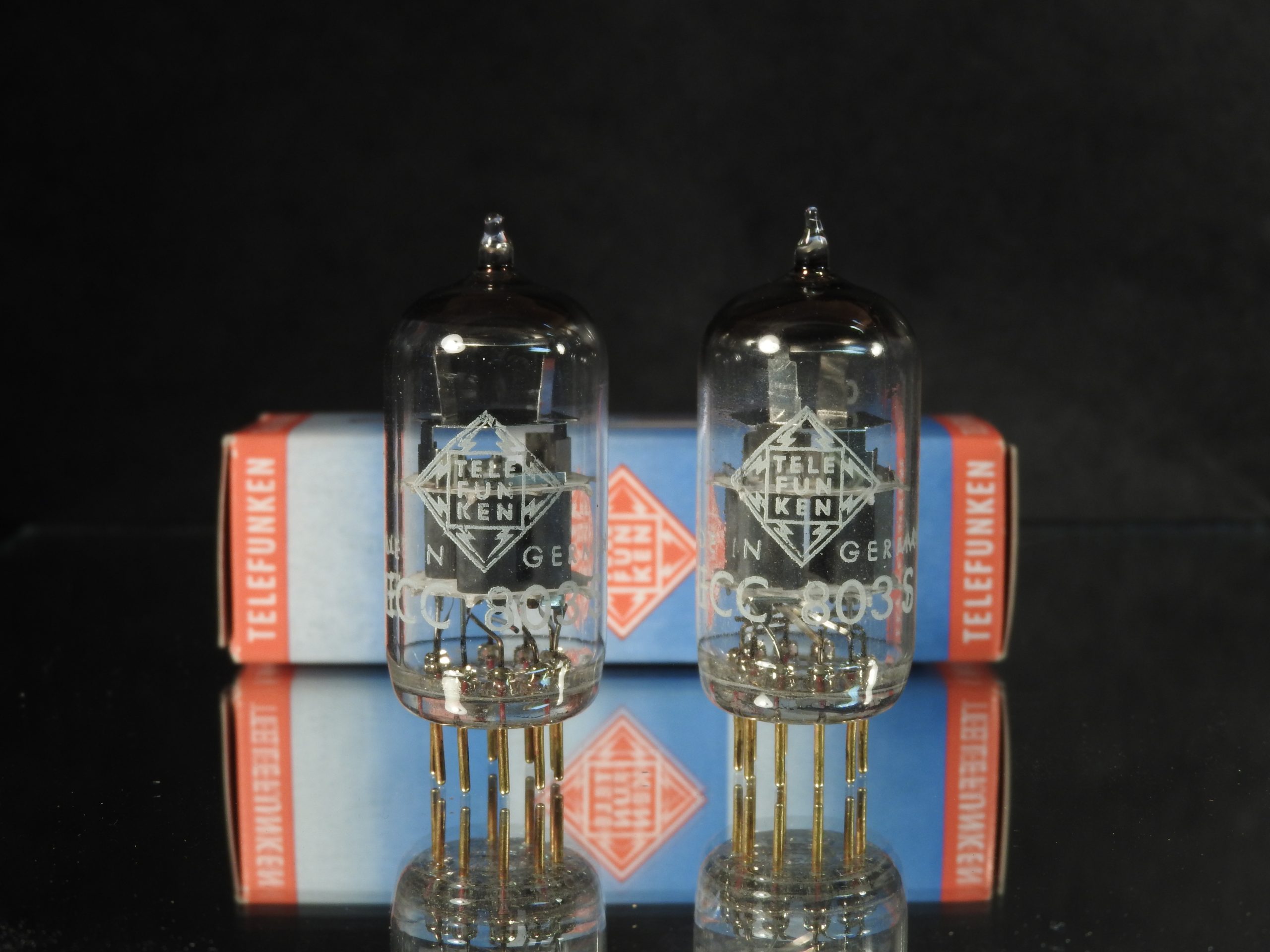 ECC803S TELEFUNKEN pair same date <> NOS > Holy Grail (V3 V9)