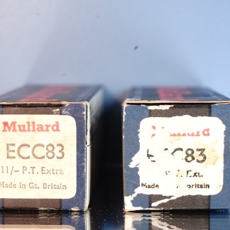 ECC83 Mullard pair, I63,  Same production month, New in original box!   v390 391