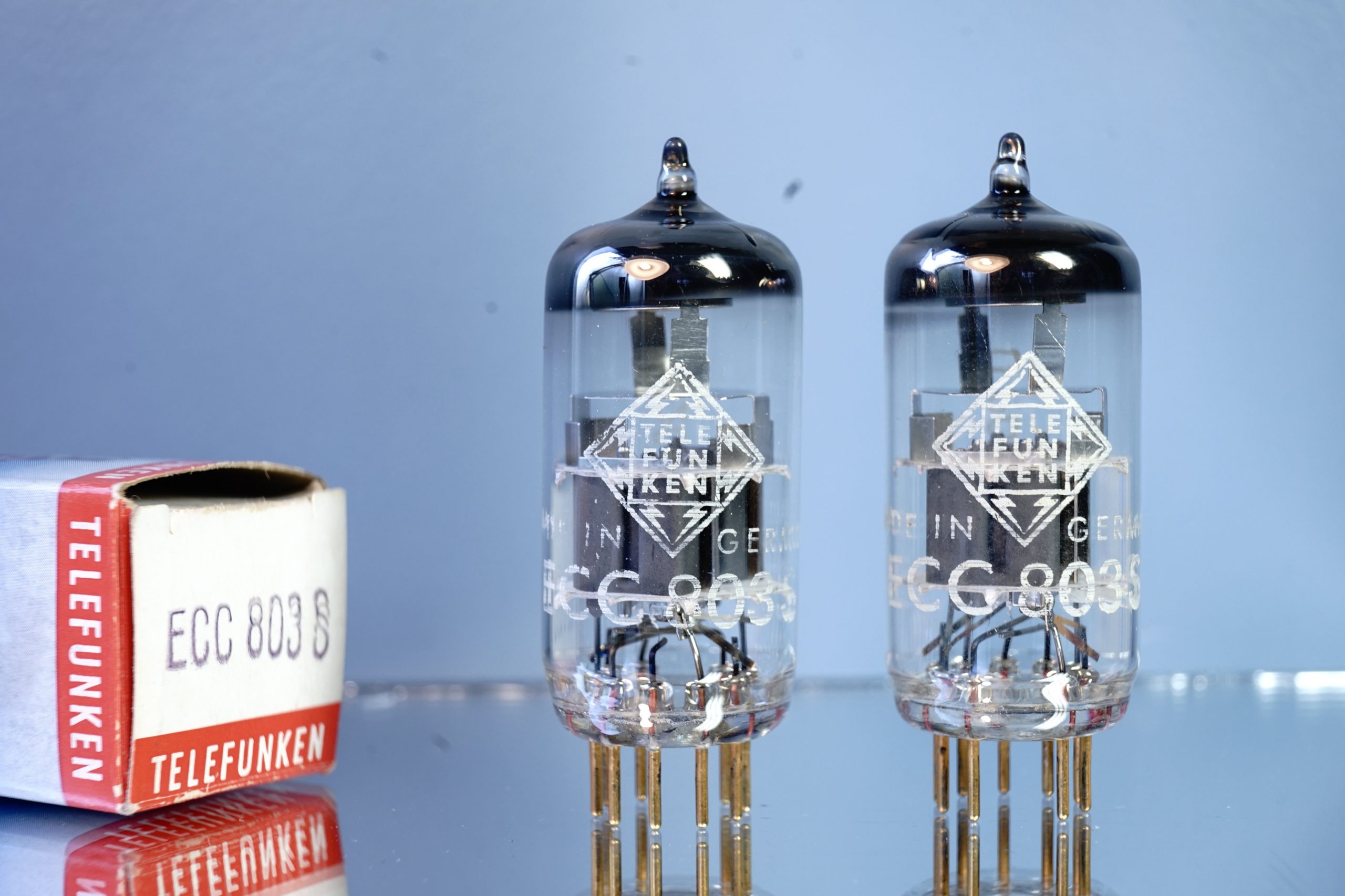 ECC803S TELEFUNKEN matched pair same date - one original Box - Holy Grail (V292 V293)