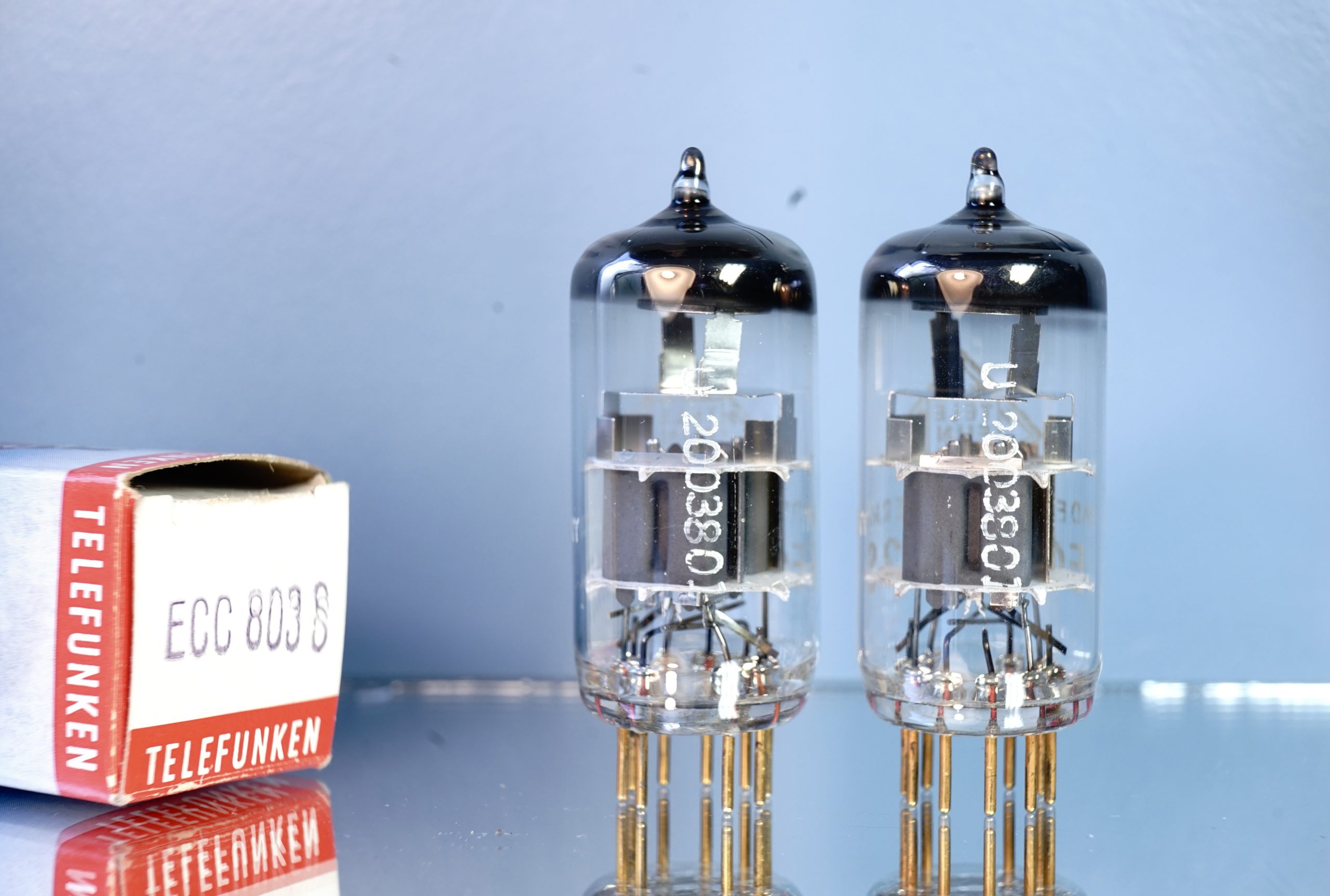 ECC803S TELEFUNKEN matched pair same date - one original Box - Holy Grail (V292 V293) - Afbeelding 4