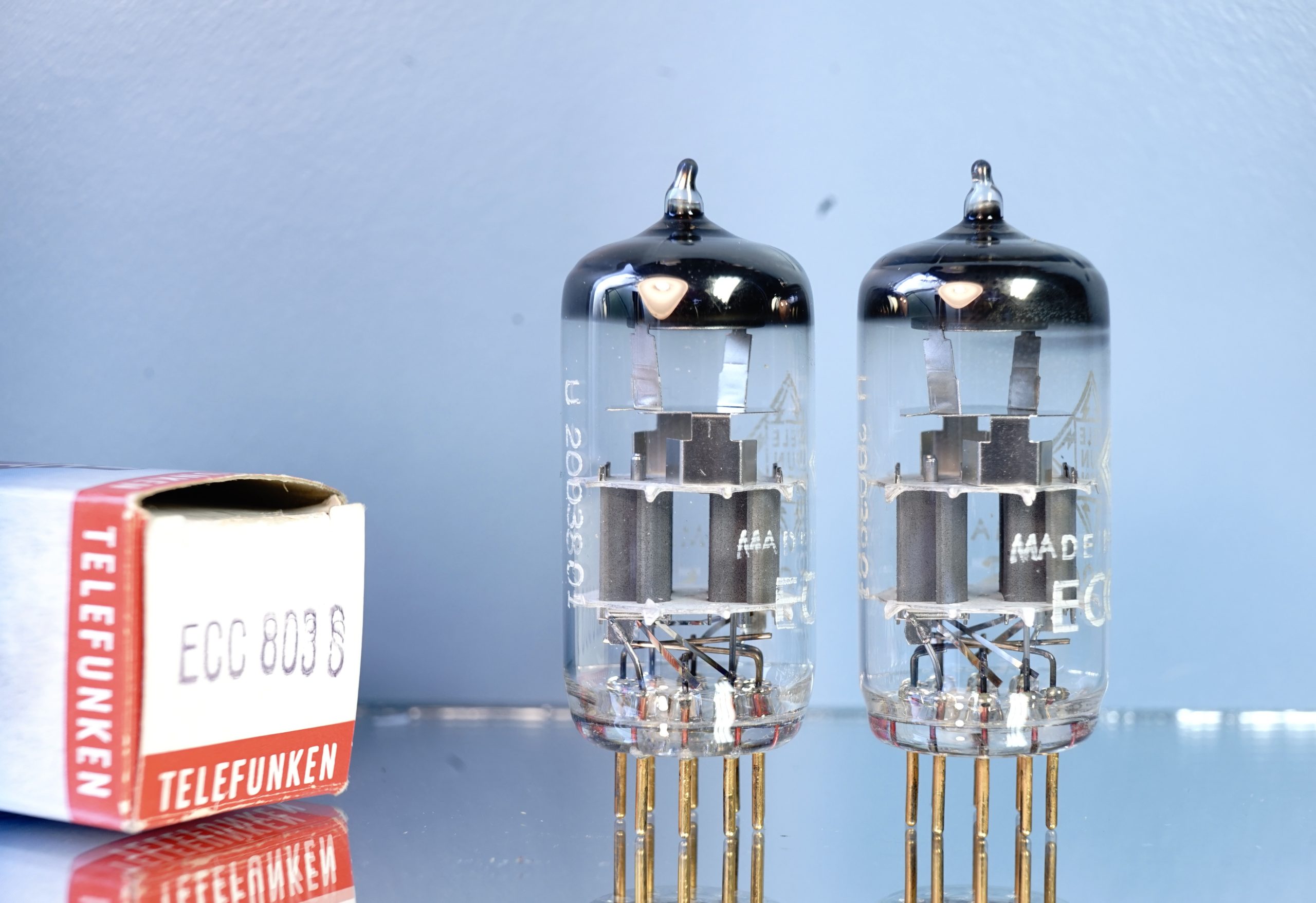 ECC803S TELEFUNKEN matched pair same date - one original Box - Holy Grail (V292 V293) - Afbeelding 3