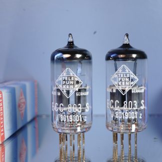 ECC803S TELEFUNKEN matched pair same date - Original Box - Holy Grail   (V269 V270)