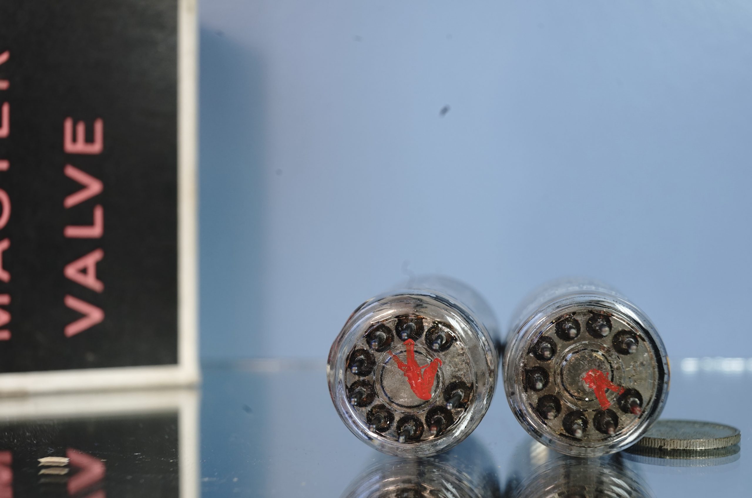 ECC83 Mullard pair, I63, Same production year, New in original box! v389 395 - Afbeelding 6