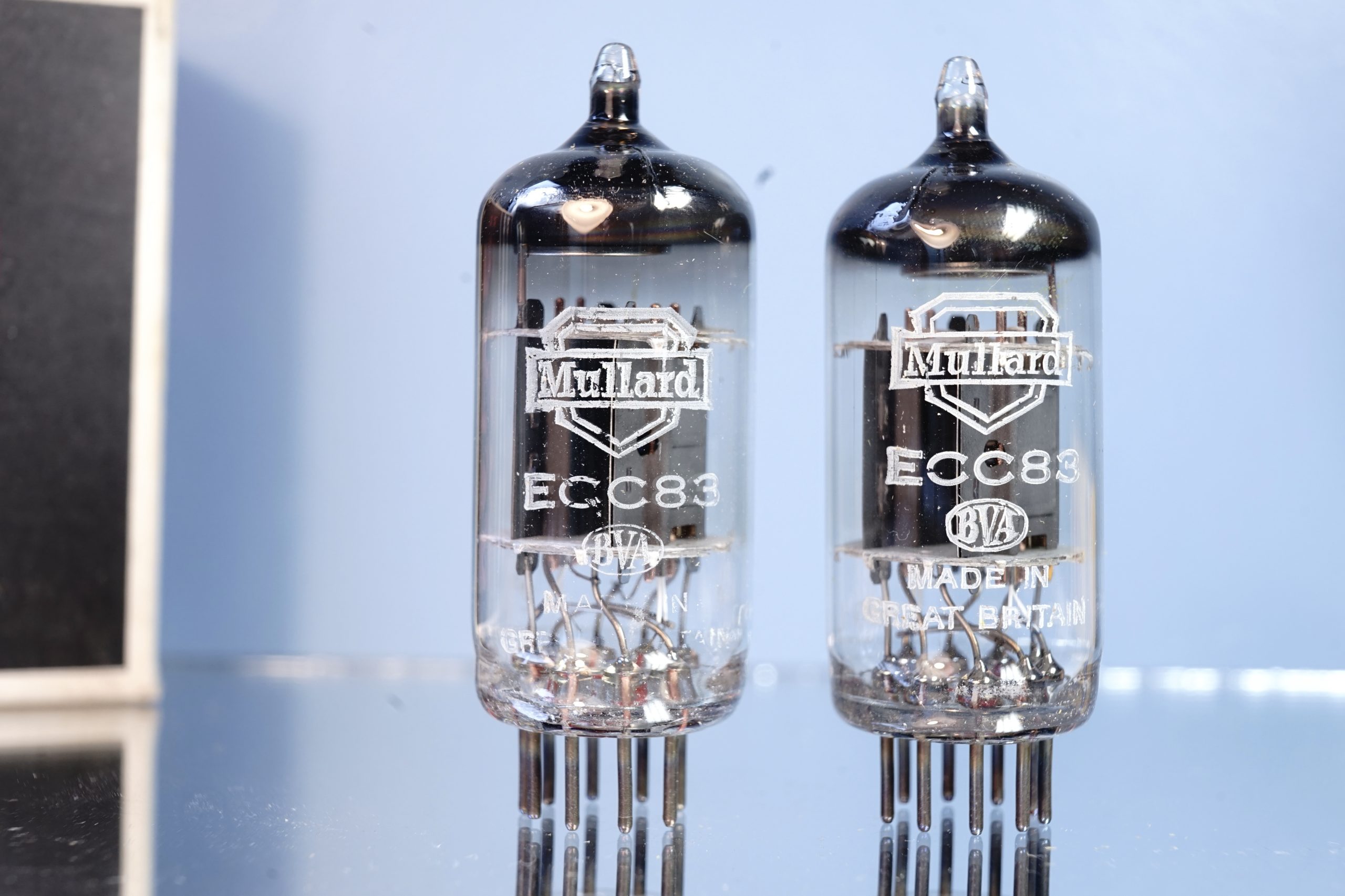 ECC83 Mullard pair, I63, Same production month, New in original box! v392 394
