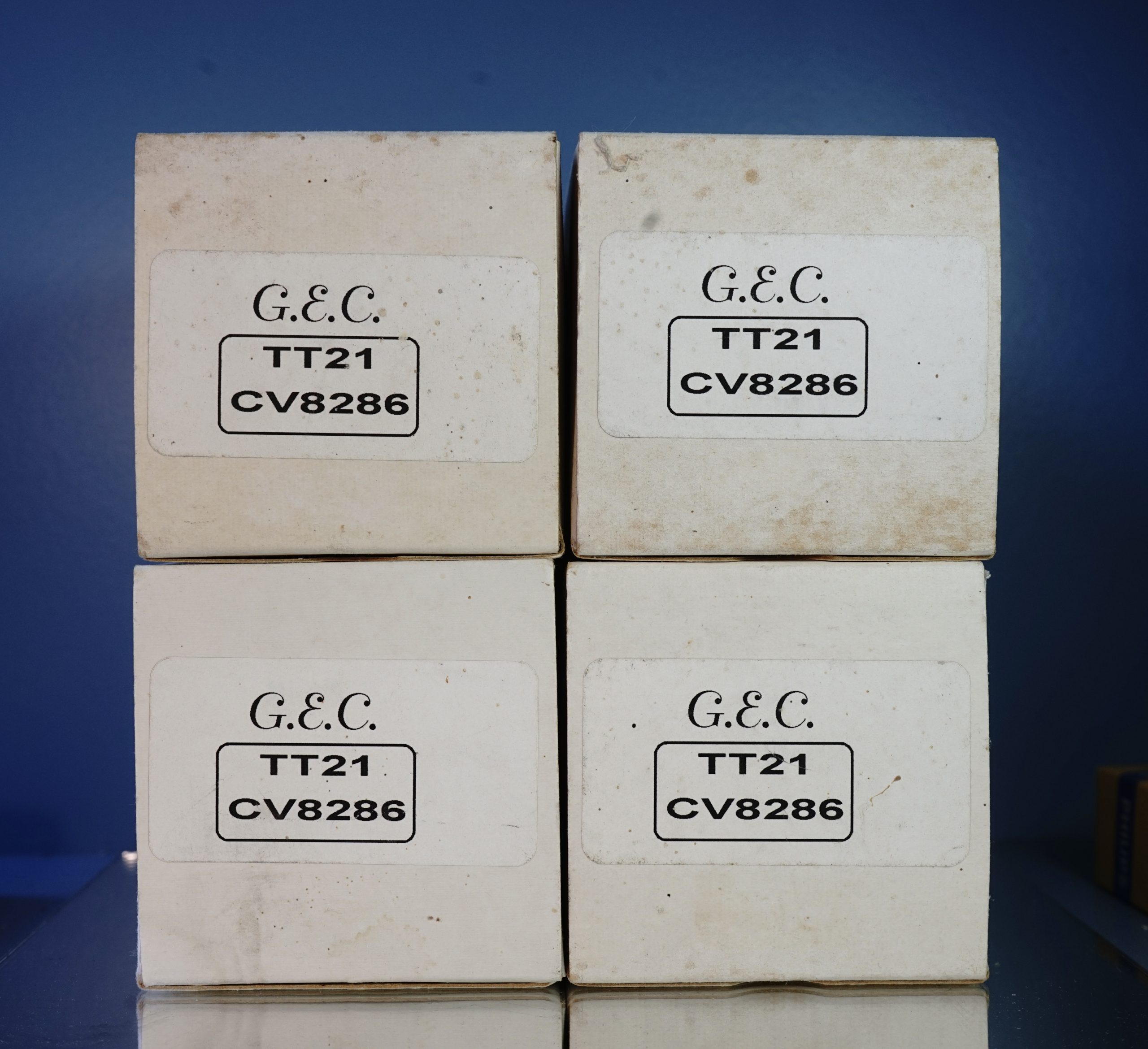 TT21 CV8286 quad, GEC Military version! Original boxes (KT88) V29 30 32 33 - Afbeelding 6